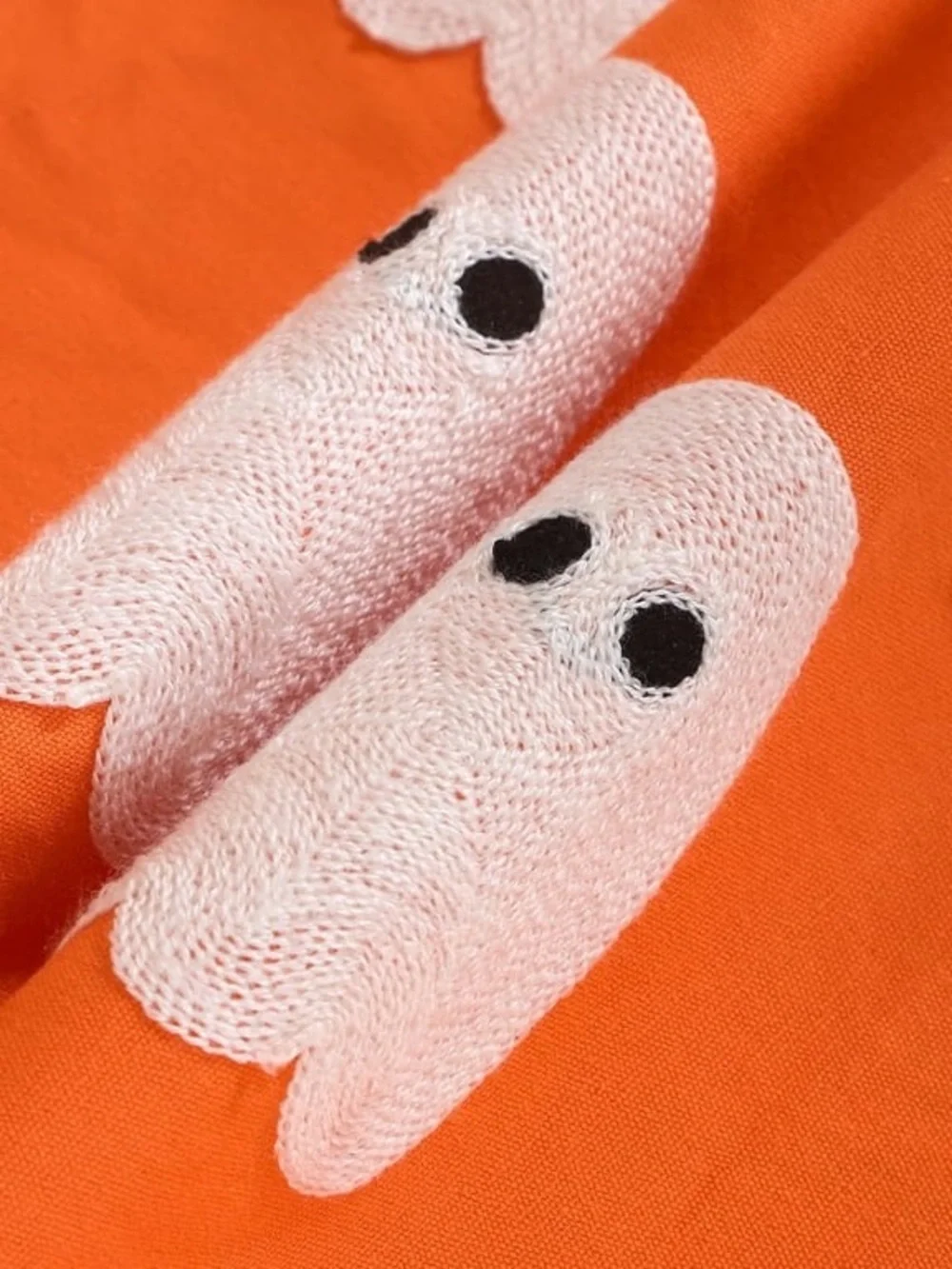 NWT Orange Halloween Ghost Pillow Covers (Set of 2) 18 x 18